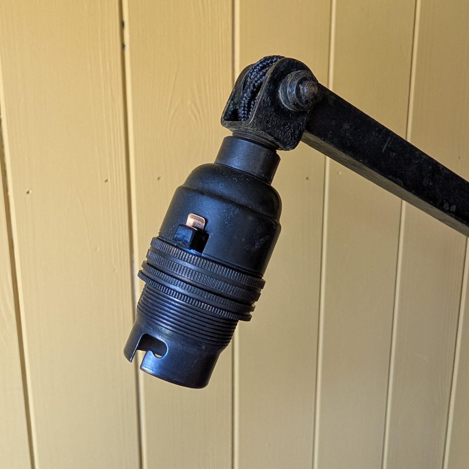 Victorian Articulated Industrial Floor Lamp photo for sale