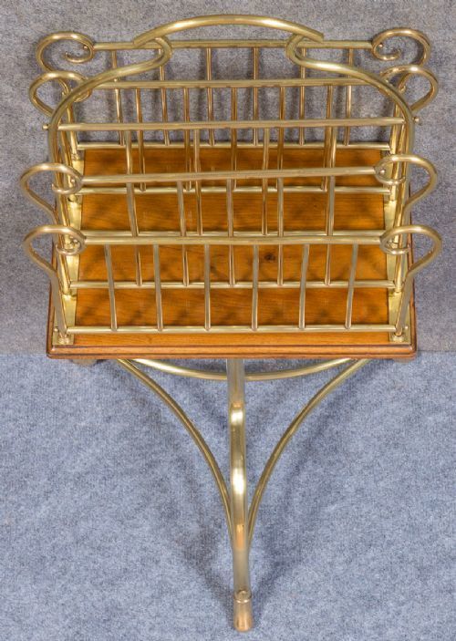 Superior Quality Edwardian Magazine Rack photo for sale