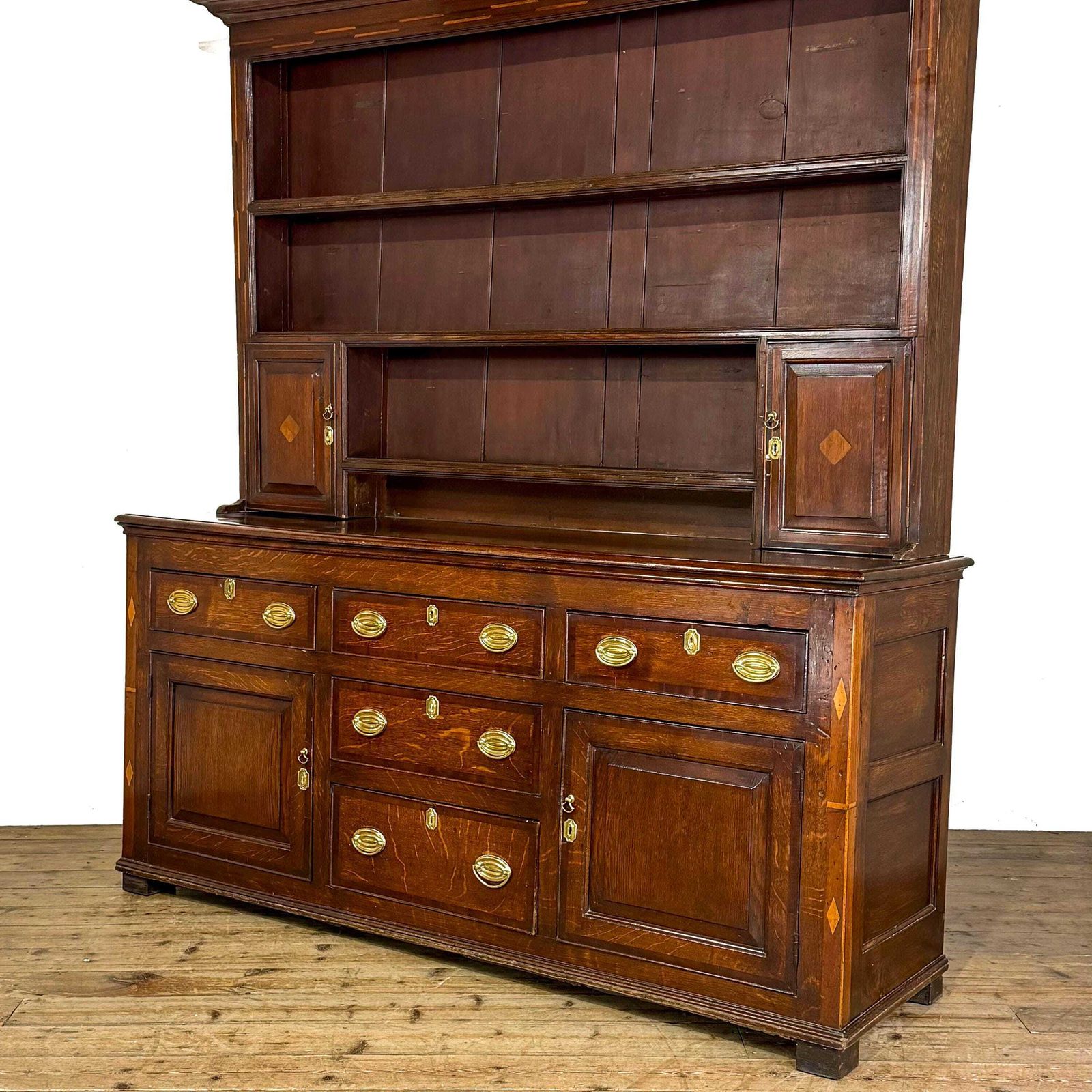 2850.0 Antique Georgian Oak Dresser | Welsh Dresser | Antique Oak Dresser | Kitchen Dresser | Welsh Furniture photo