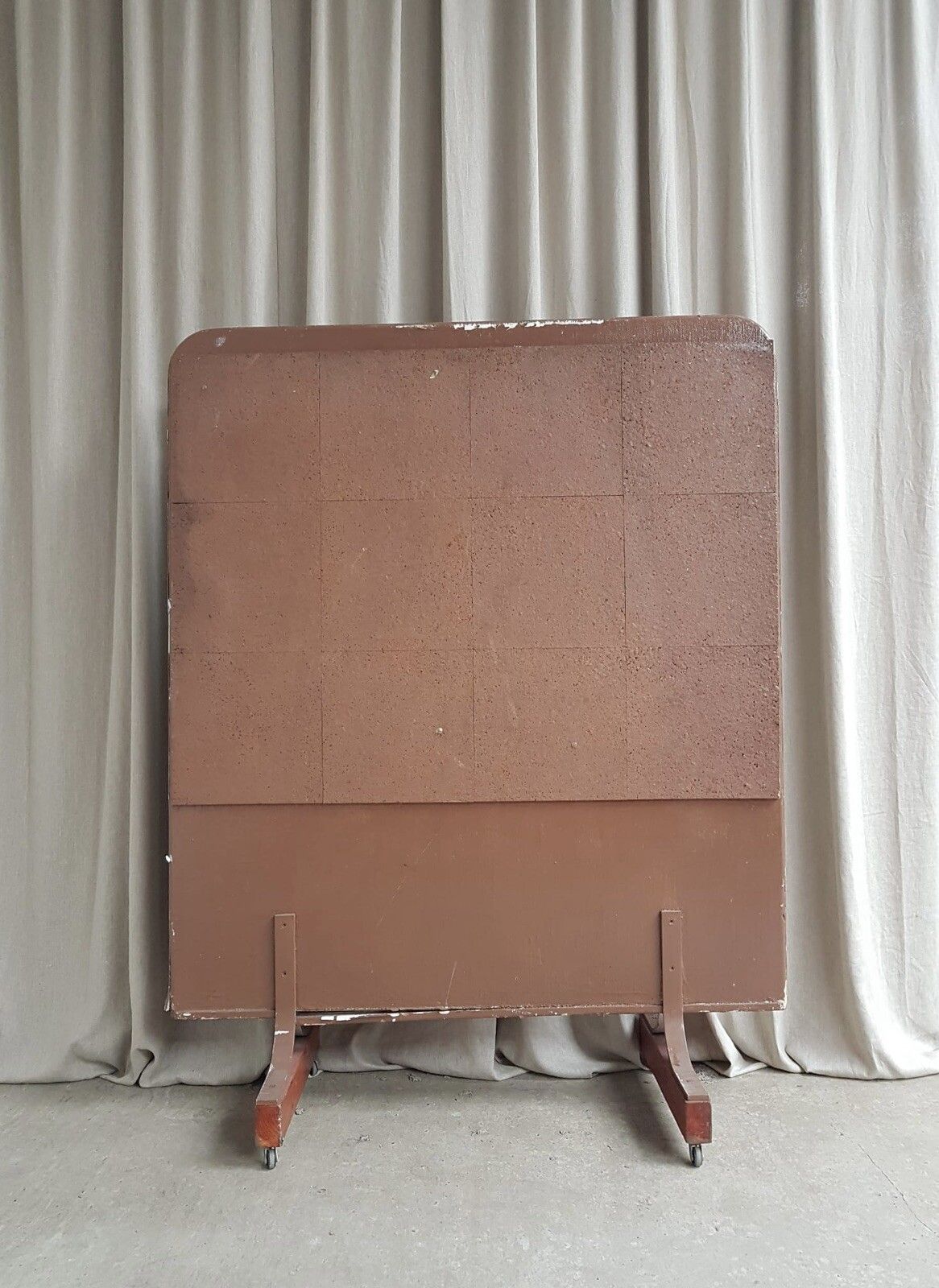Vtg Mid Century Privacy Screen Room Divider Office Partition Changing Room R86 photo furniture