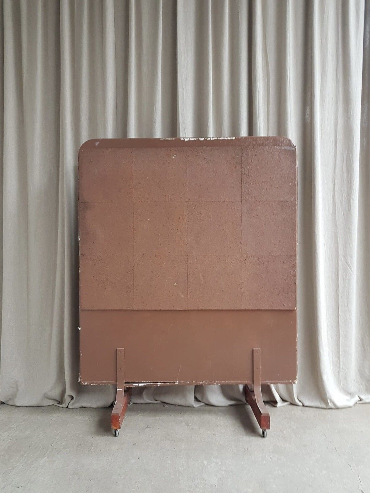 Vtg Mid Century Privacy Screen Room Divider Office Partition Changing Room R86 photo for sale