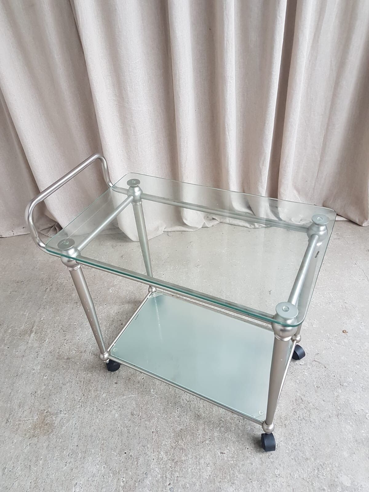 Vtg Mid Century Style Bar Side Table Trolley Retro R603 photo vintage