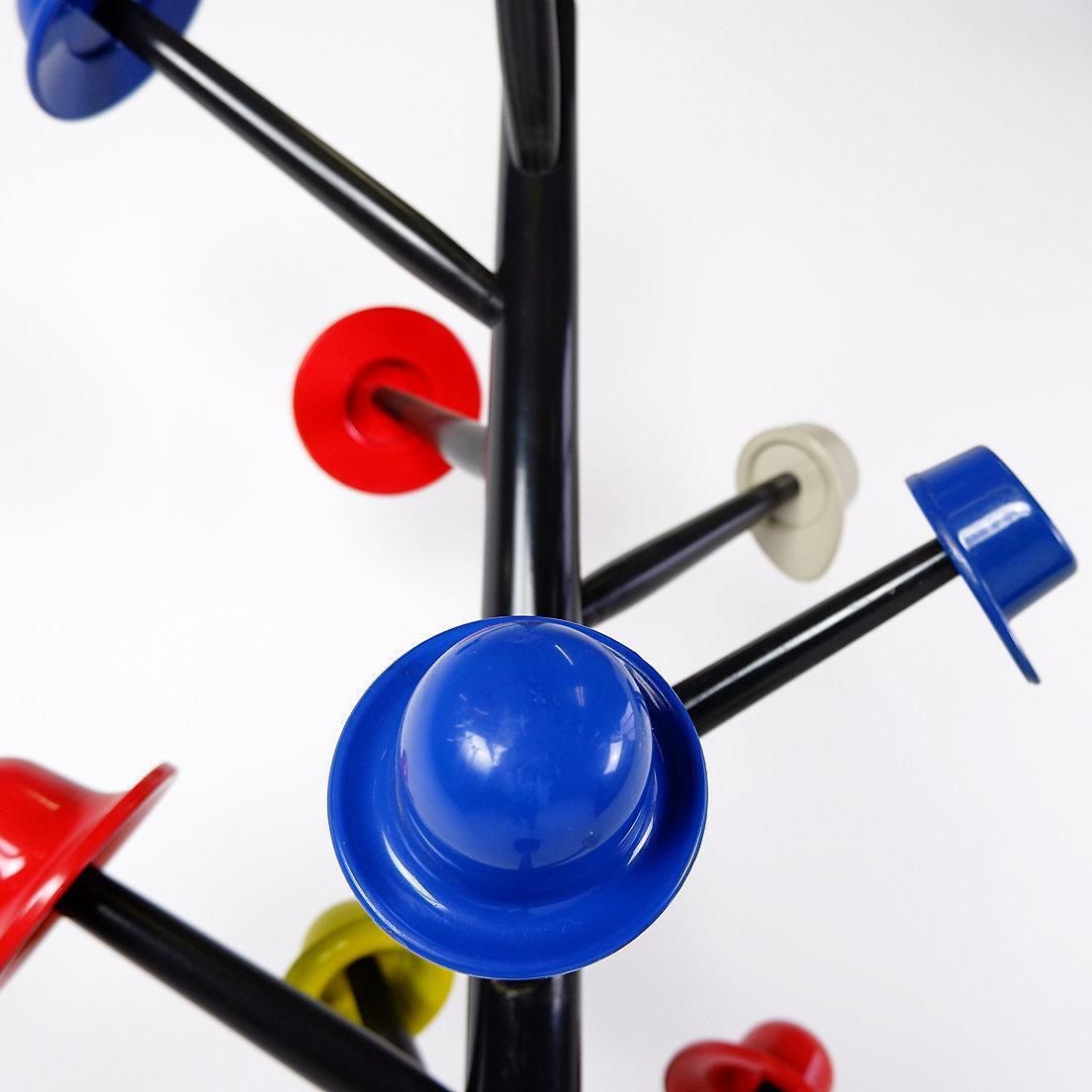 Postmodern Coat Stand 'Albero Dei Cappelli' By Ugo Nespolo For Origlia, 1978 photo Furniture