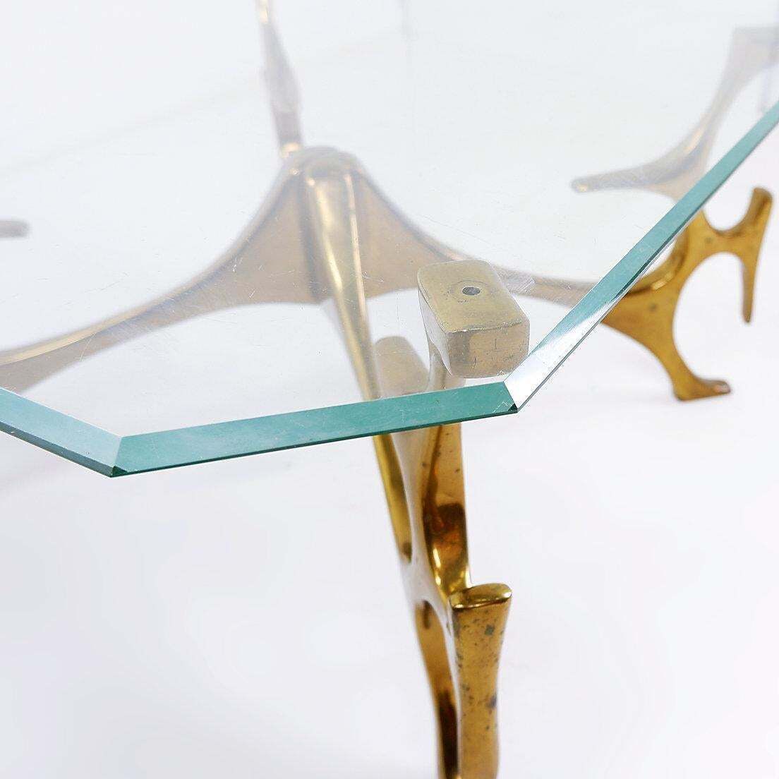 Sculptural Coffee Table In The Style Of Fred Brouard   Circa 1960s photo vintage