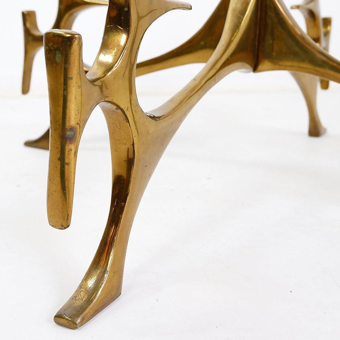 Furniture Sculptural Coffee Table In The Style Of Fred Brouard   Circa 1960s photo
