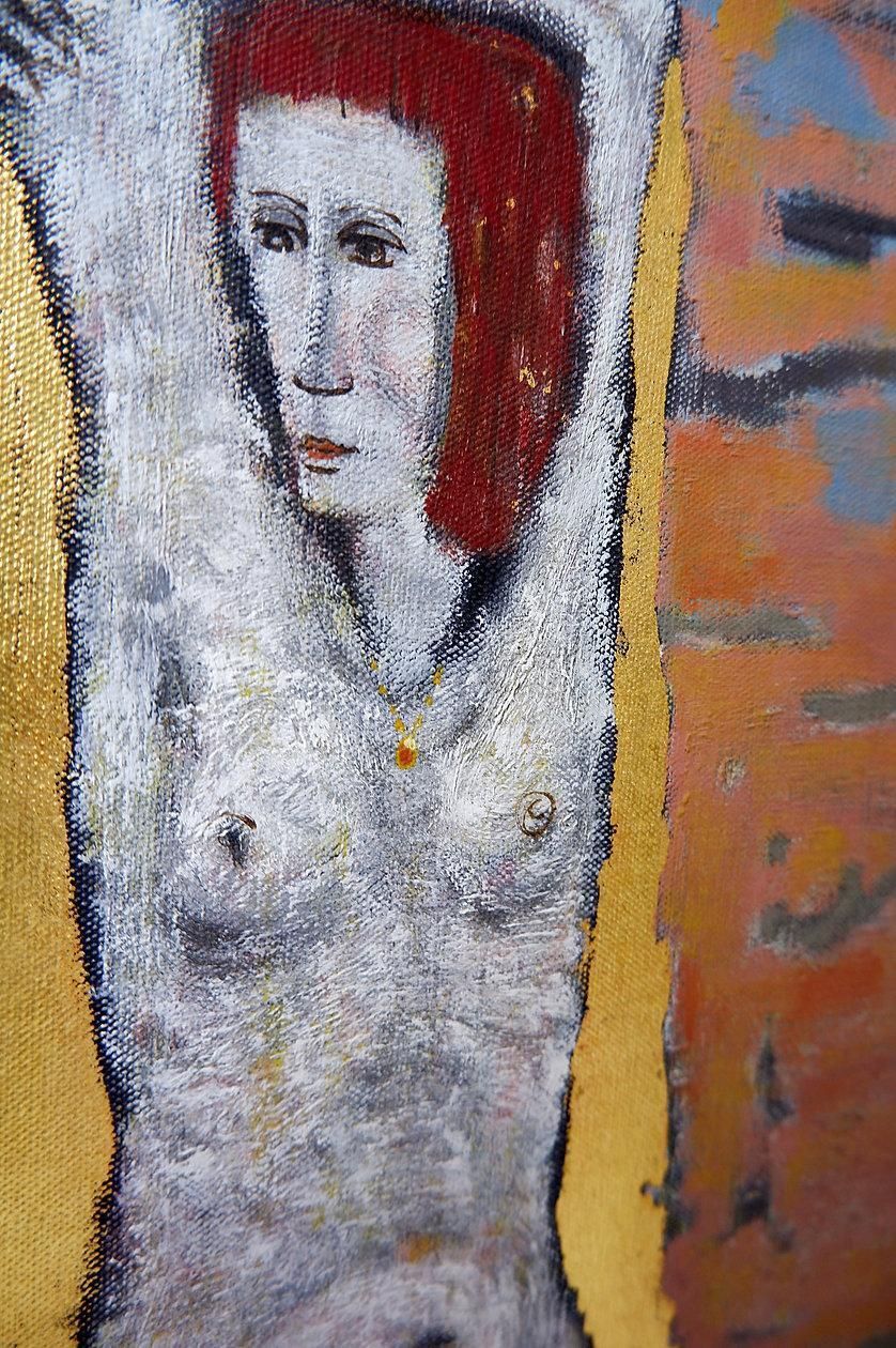 Signed Masaki Oil Painting On Canvas, Vintage, 20th Century, Framed photo vintage
