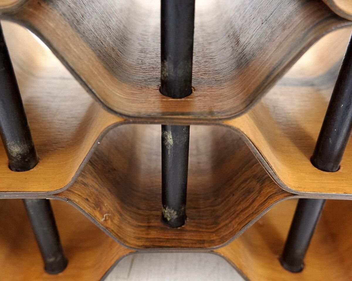Torsten Johansson Wine Rack / Bottle Stand Produced By Ab Formträ, Sweden, 1950s photo Furniture