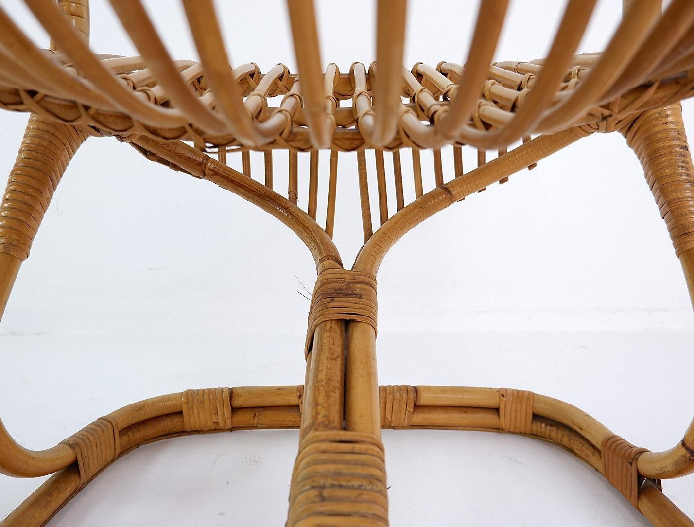 photo furniture Bamboo Armchair By Tito Agnoli, Mid Century Modern, Italy, Circa 1960