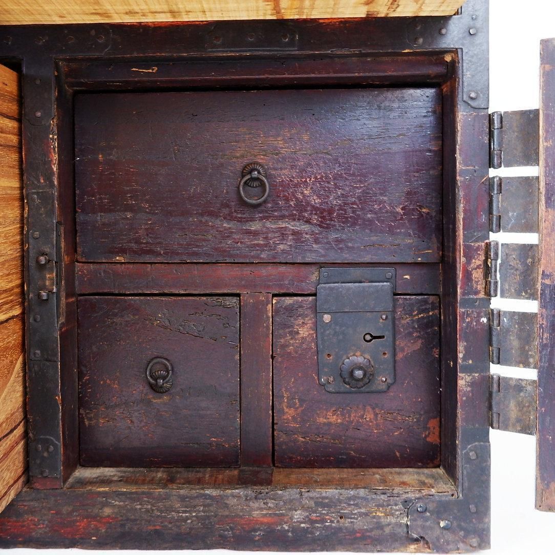 19th Century Antique Japanese Todana Tansu Storage Cabinet photo for sale
