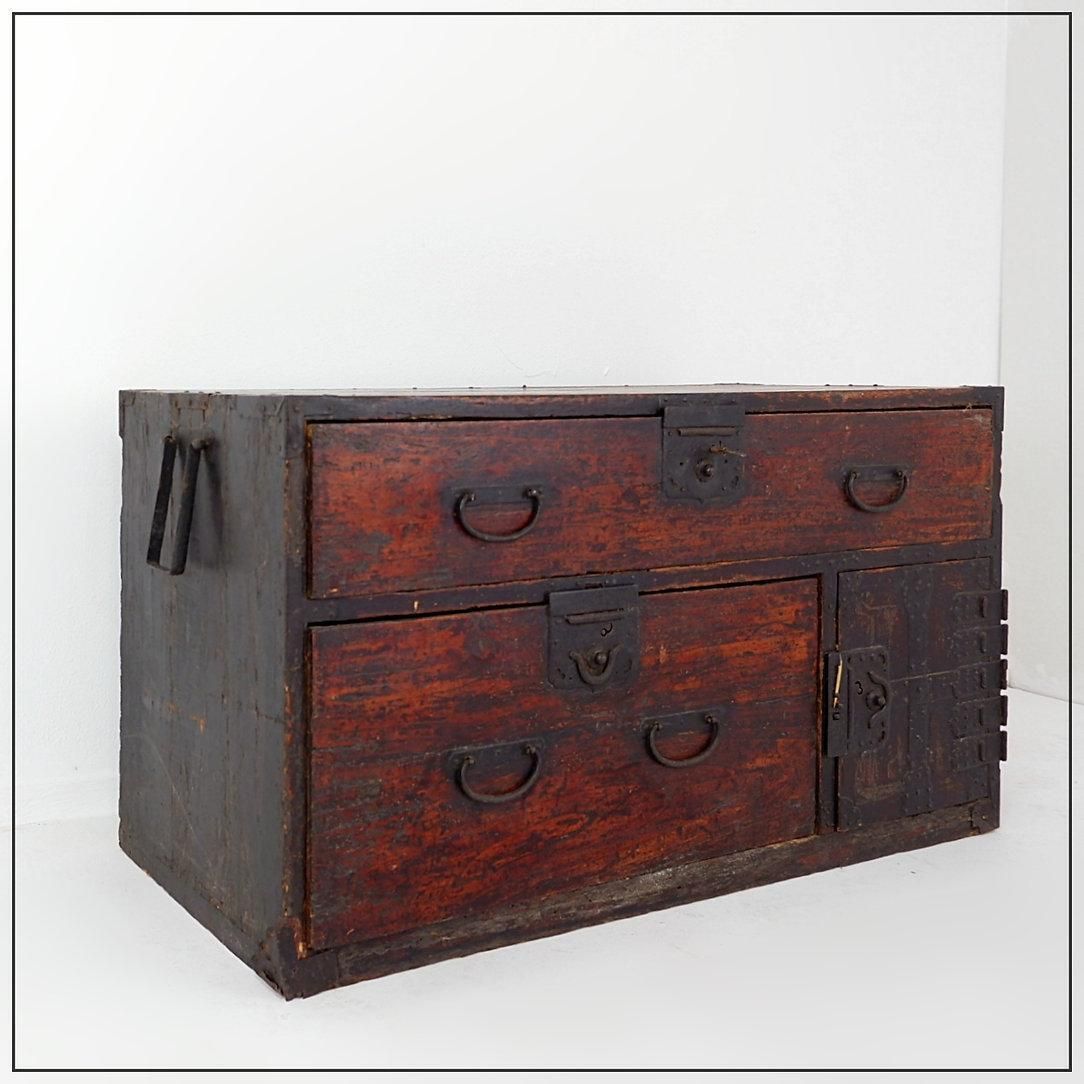 2900.0 19th Century Antique Japanese Todana Tansu Storage Cabinet photo