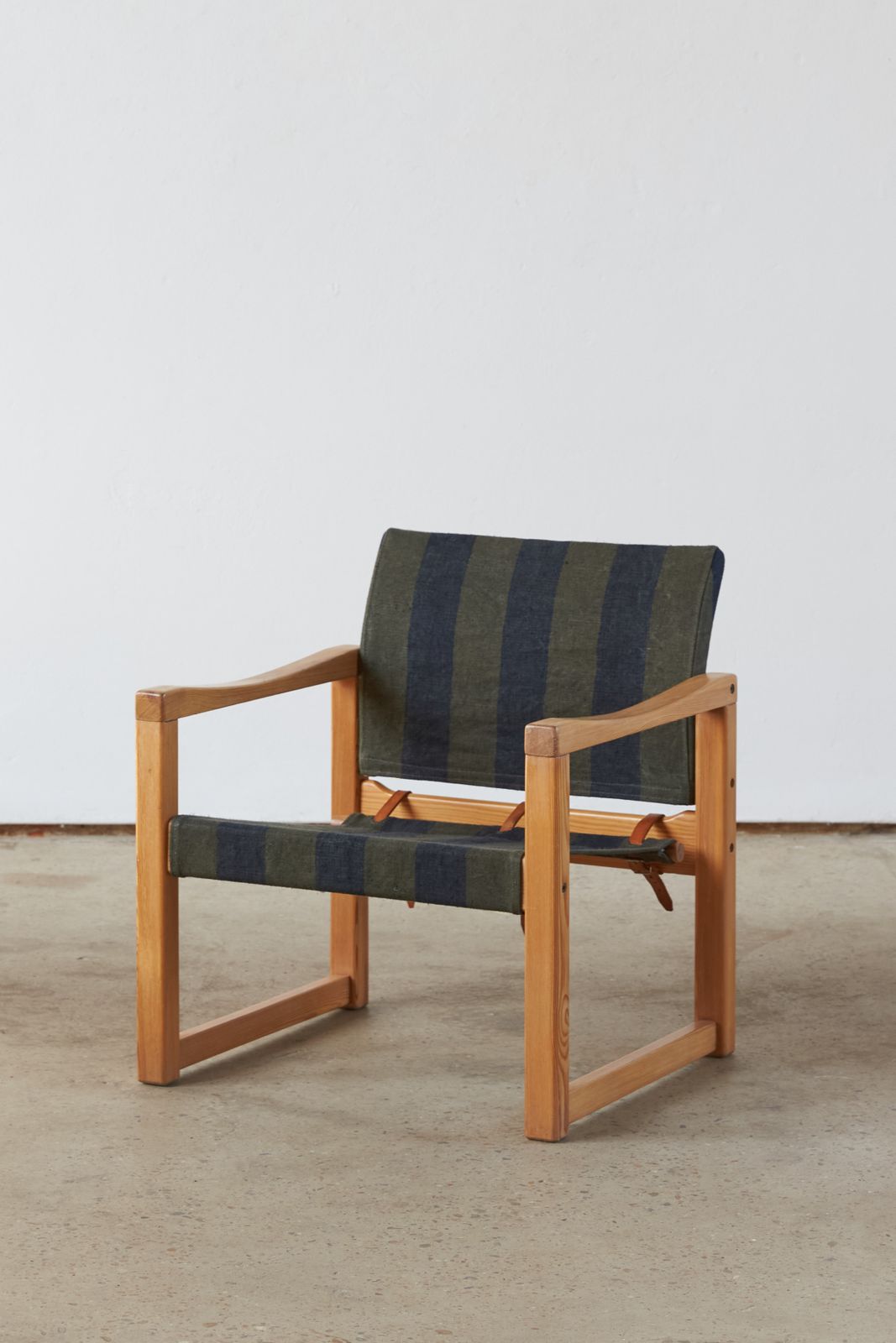 Pair Of Wood And Canvas Safari Chairs By Karin Mobring, C1970 photo for sale