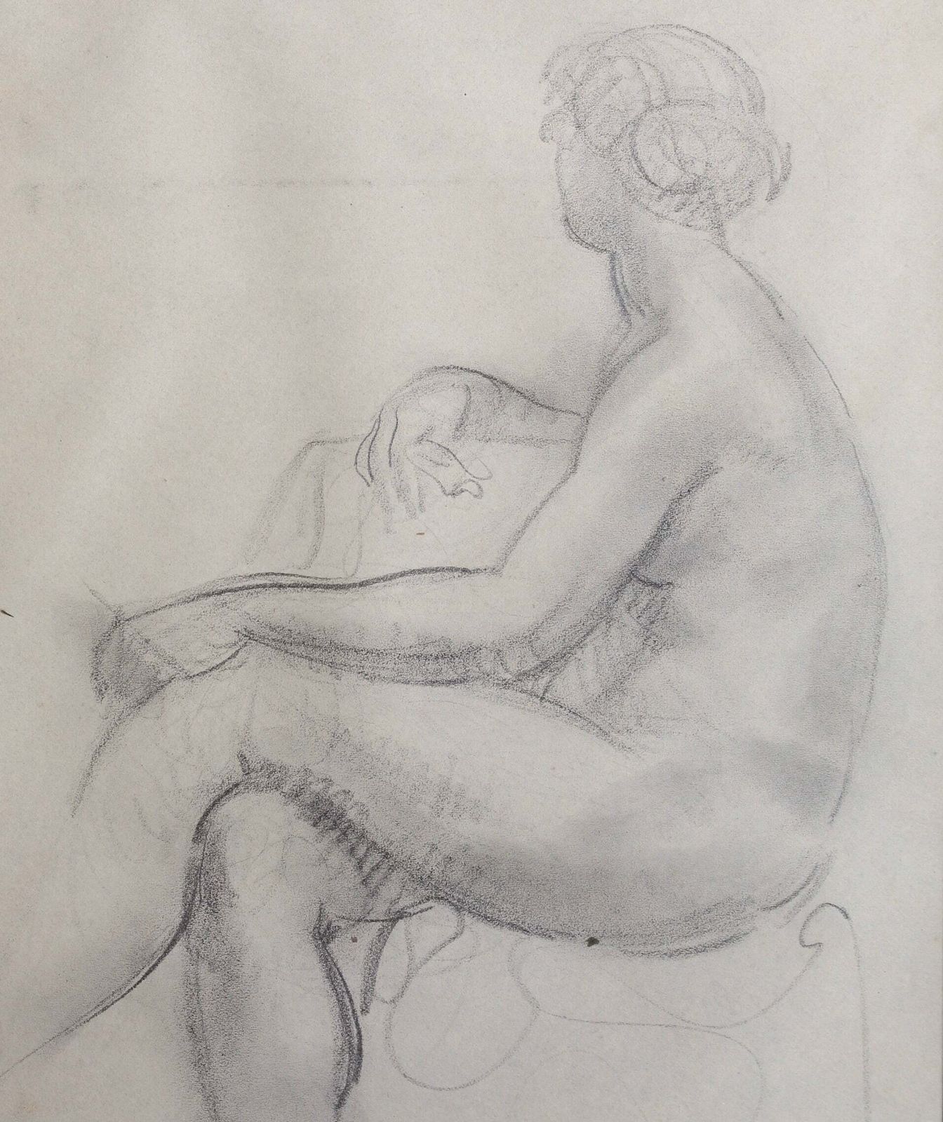 'Portrait Of Seated Nude' By Guillaume Dulac (Circa 1920s) photo for sale