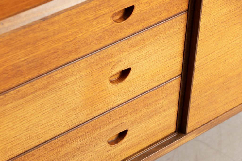 Danish Midcentury Sideboard In Teak With Recessed Handles C.1965 photo buy