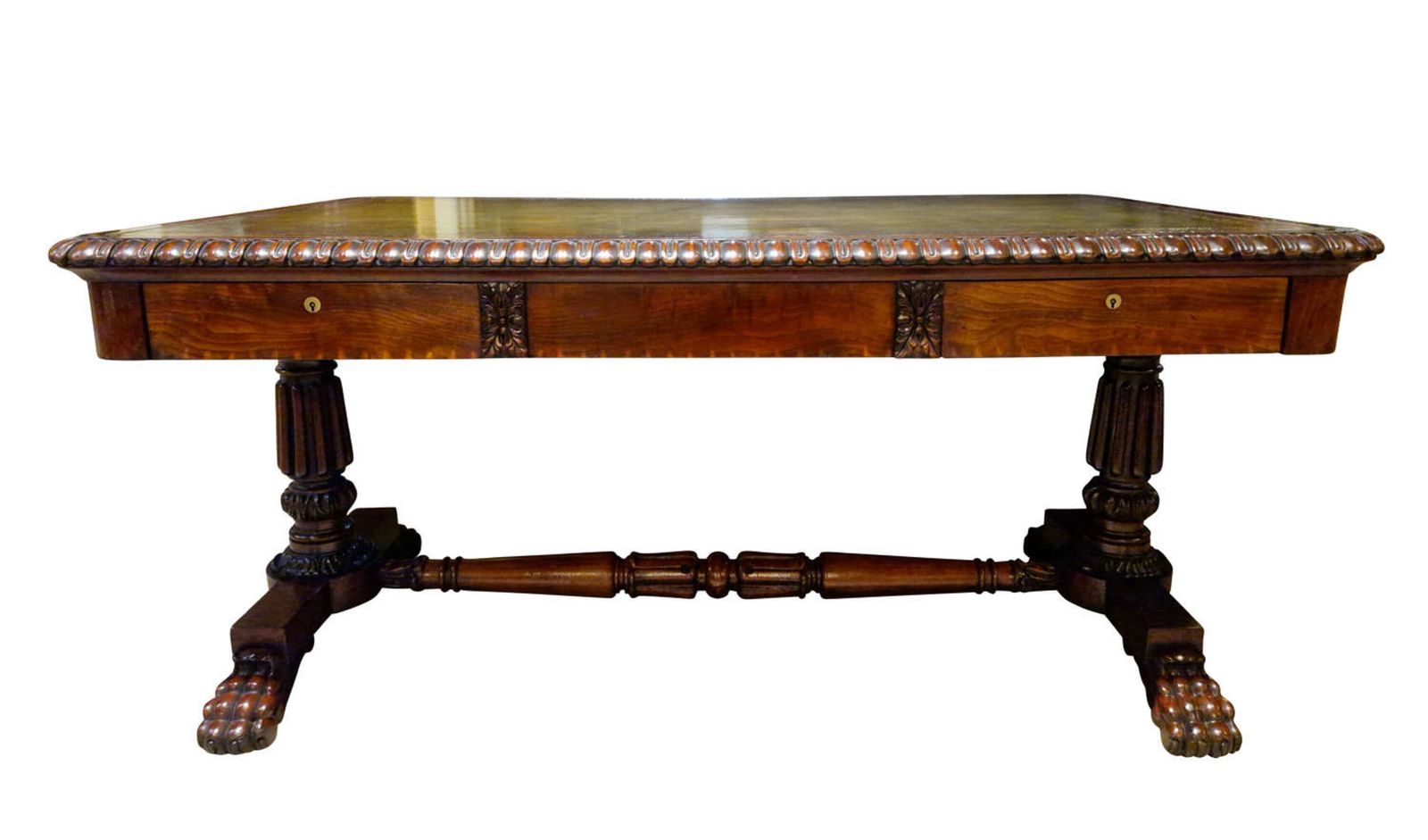 George IV Mahogany Partners Writing Table Attributed To The Manner Of Gillows, Circa 1825 photo vinterior