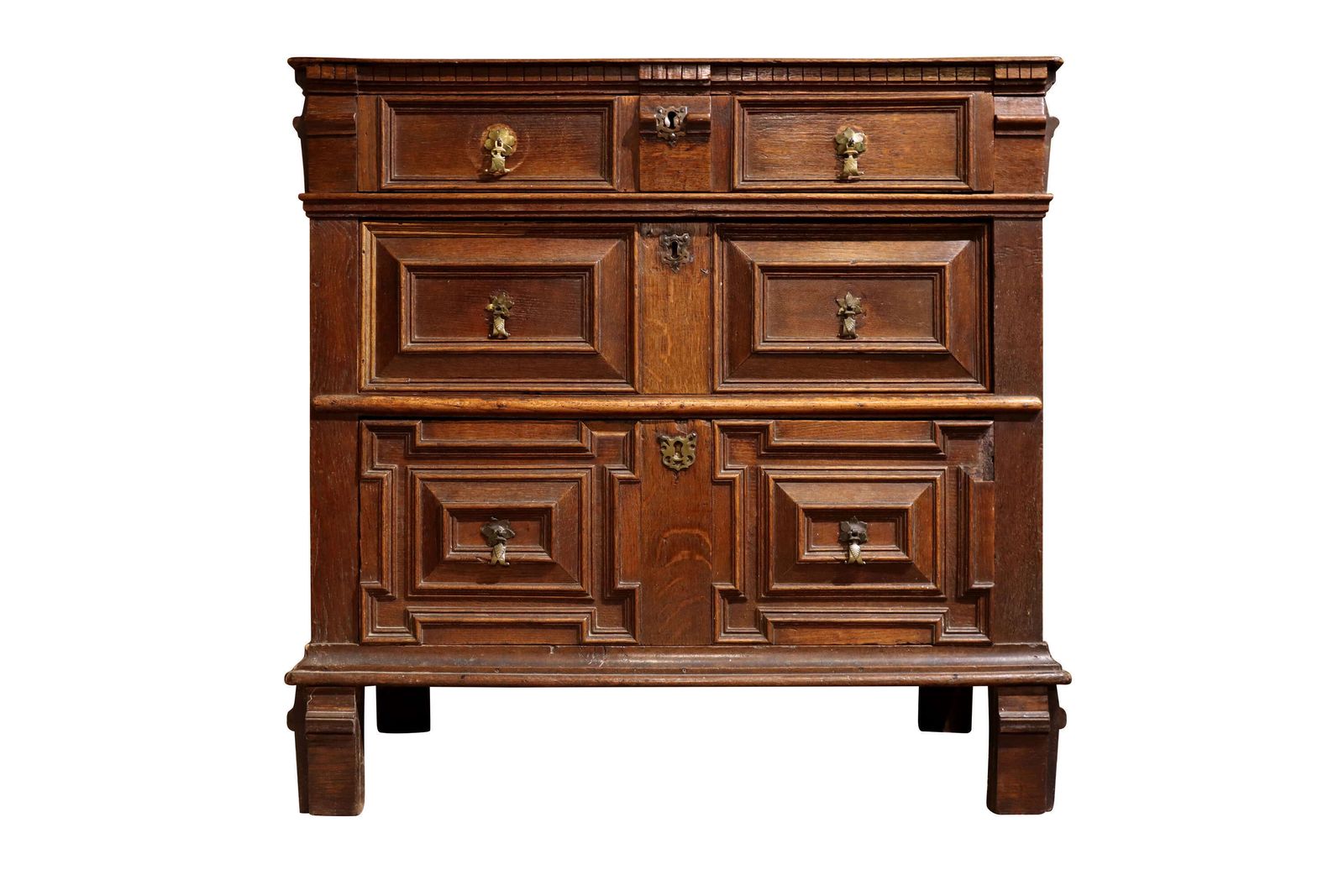Good Charles II Oak Chest Of Drawers – Moulded Front, Circa 1680