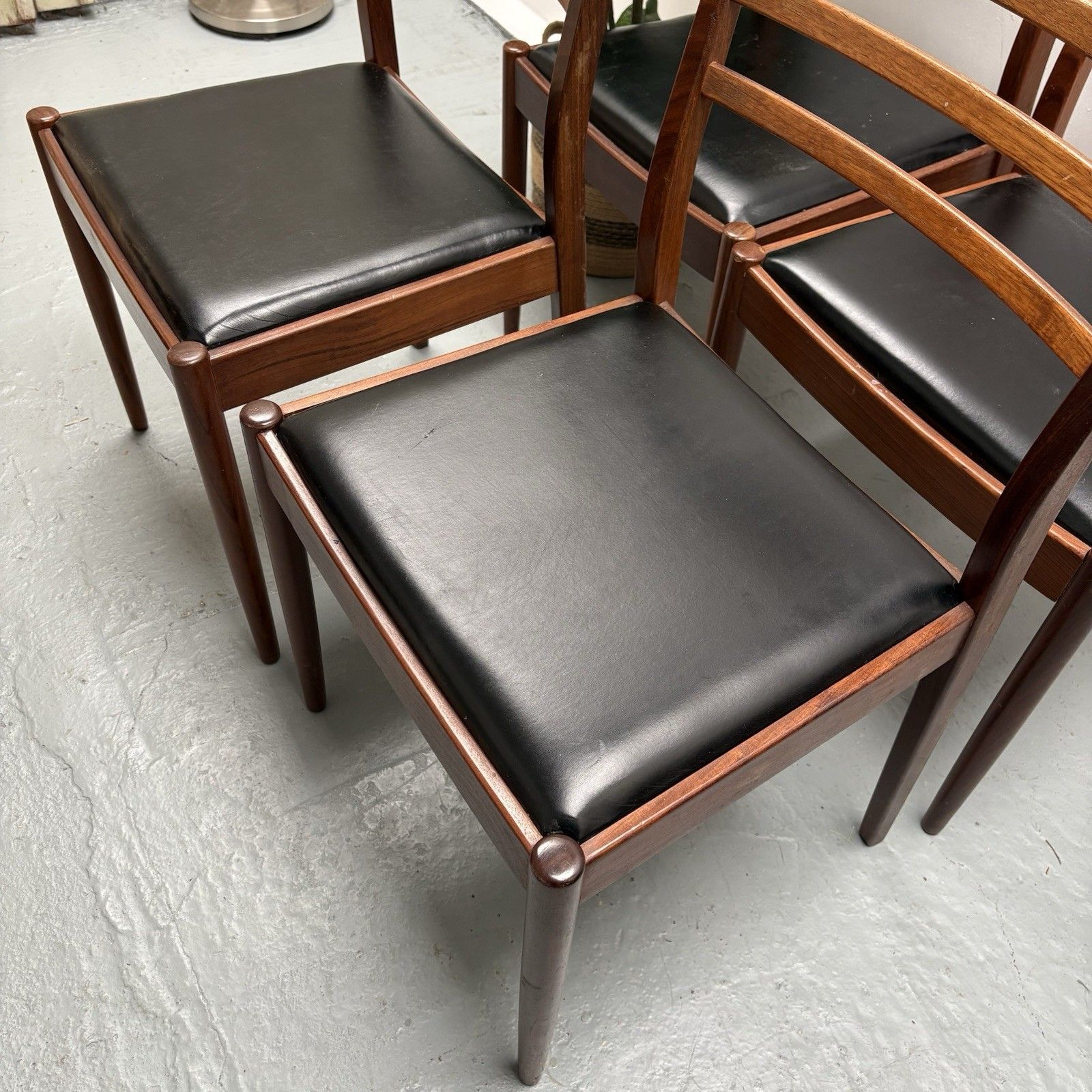 Ladderback Teak Dining Chairs By Victor Wilkins For G Plan, 1960s, Set Of 4 photo vintage