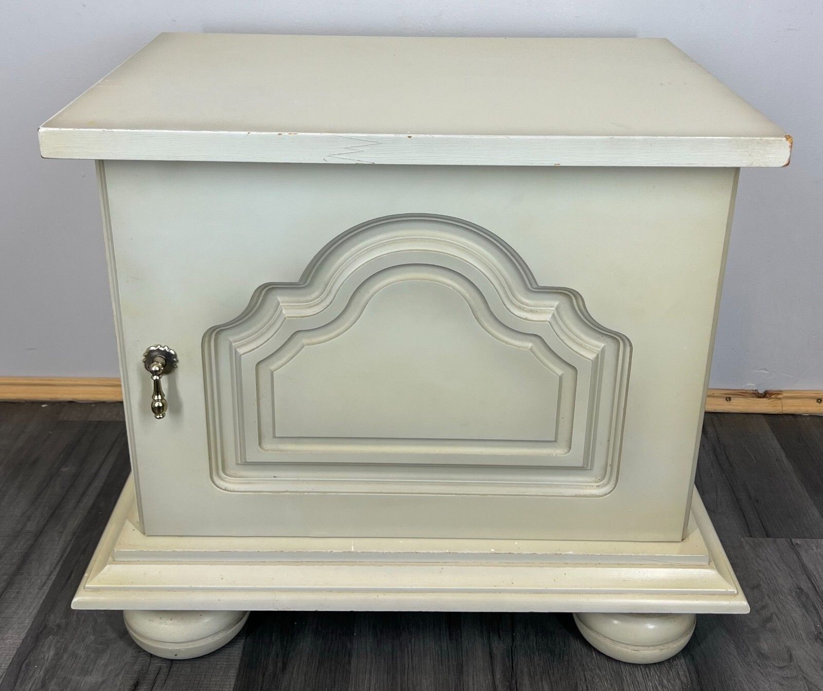 Pair Of Bedside Tables Antique French Shabby Chic Style Carved Cabinets Lot 2899 photo furniture