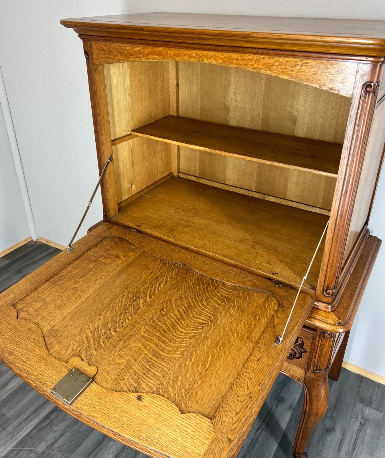 photo buy Cabinet Vintage French Louis XIV Style Cabriole Legs Carved Sideboard Lot 2917