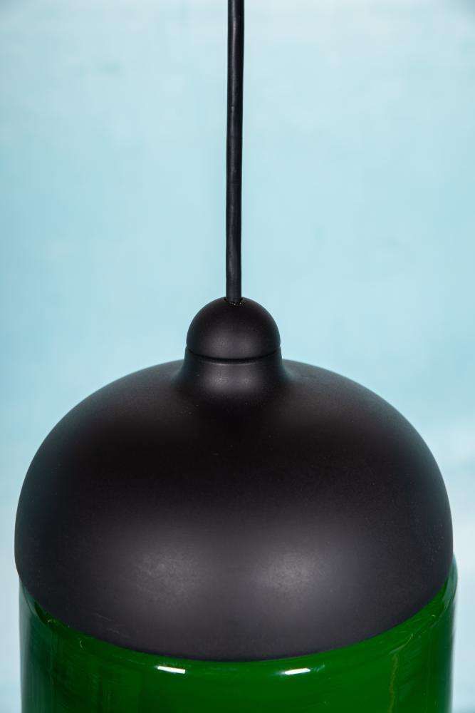 Space Age Peil & Putzler Glazen Hanglamp, Minimalistisch photo Verlichting