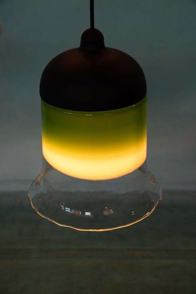 photo buy Space Age Peil & Putzler Glazen Hanglamp, Minimalistisch
