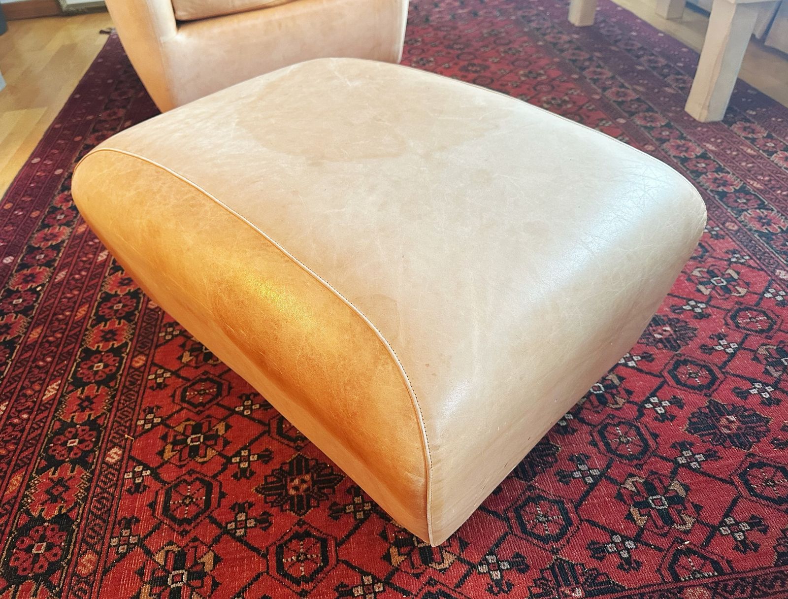 Post Modern Matthew Hilton 'Balzac' Lounge Armchair And Footstool photo buy