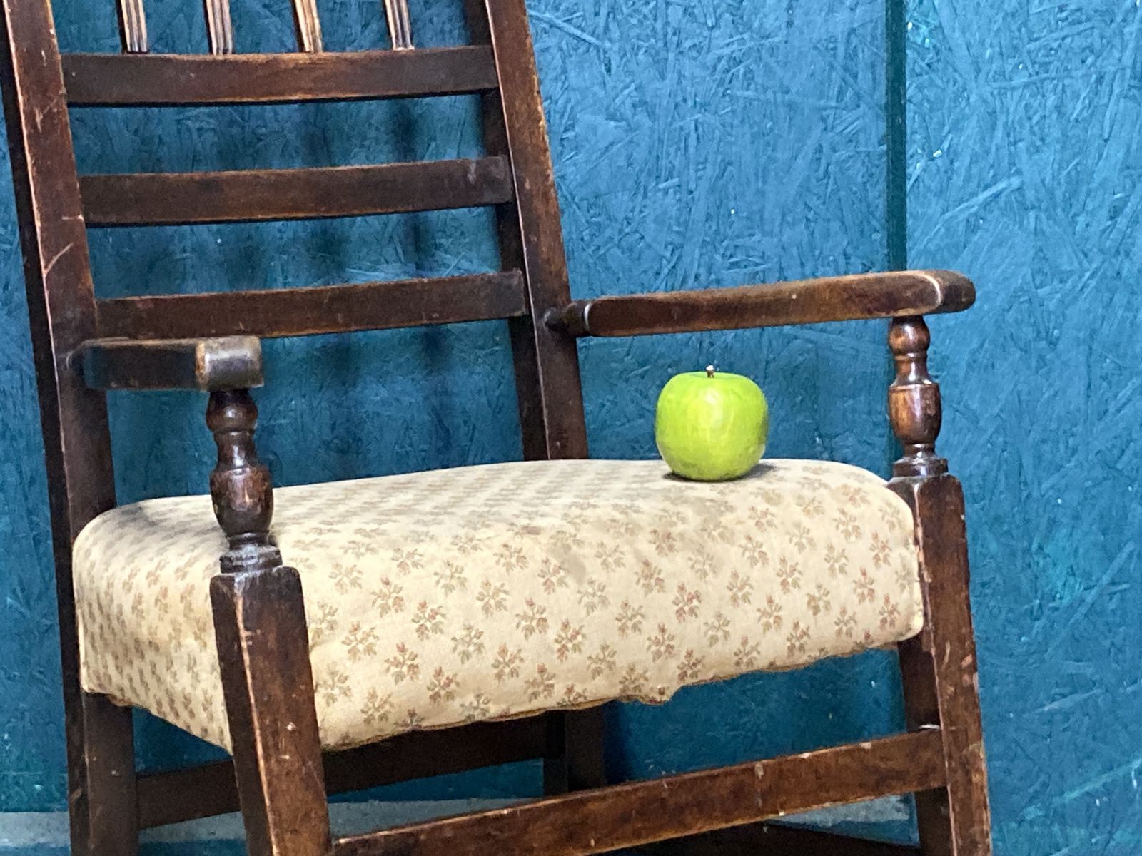 A Charming Early Antique Country Oak Rocking Chair photo for sale