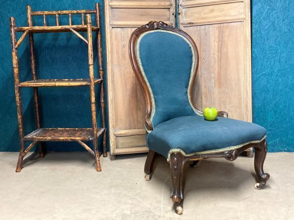 A Genuine Victorian Spoon Back Chair For Re Upholstery photo furniture