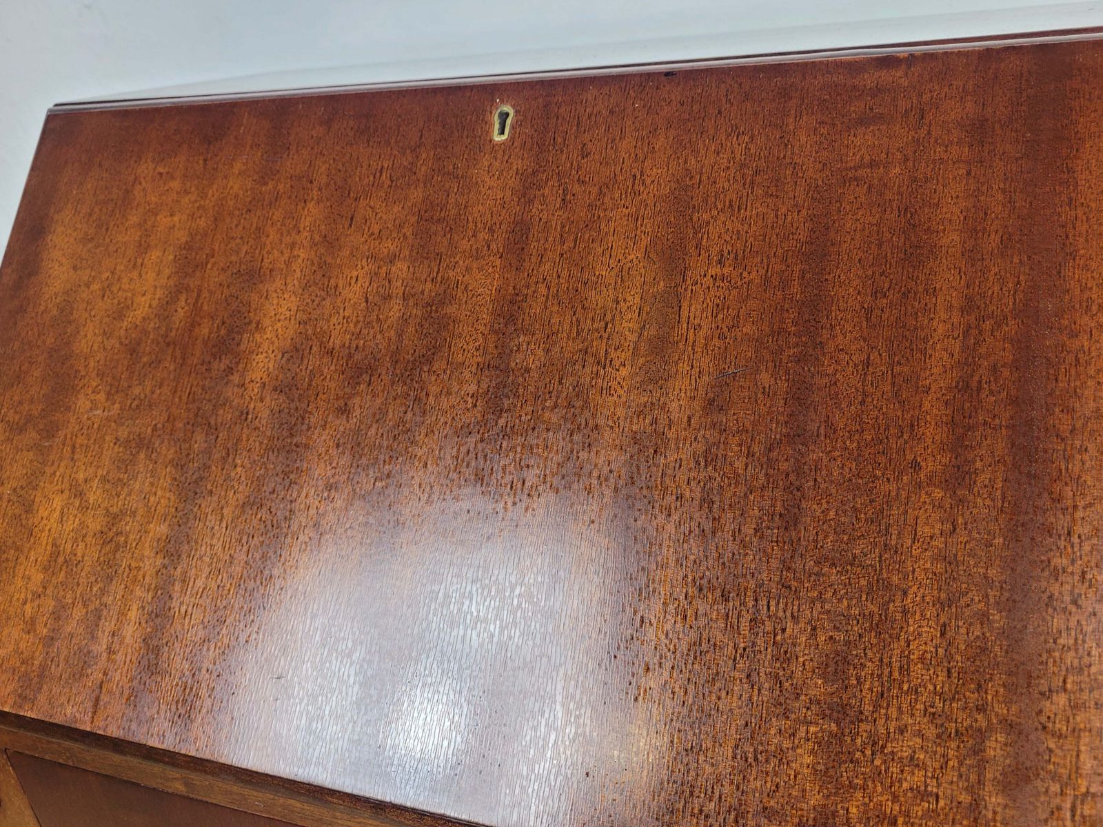 Vintage Writing Desk Bureau Leather 1930s Cabriole Legs photo buy