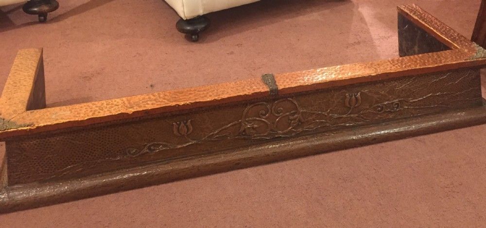 Art Nouveau Ornate Copper Fender C.1900