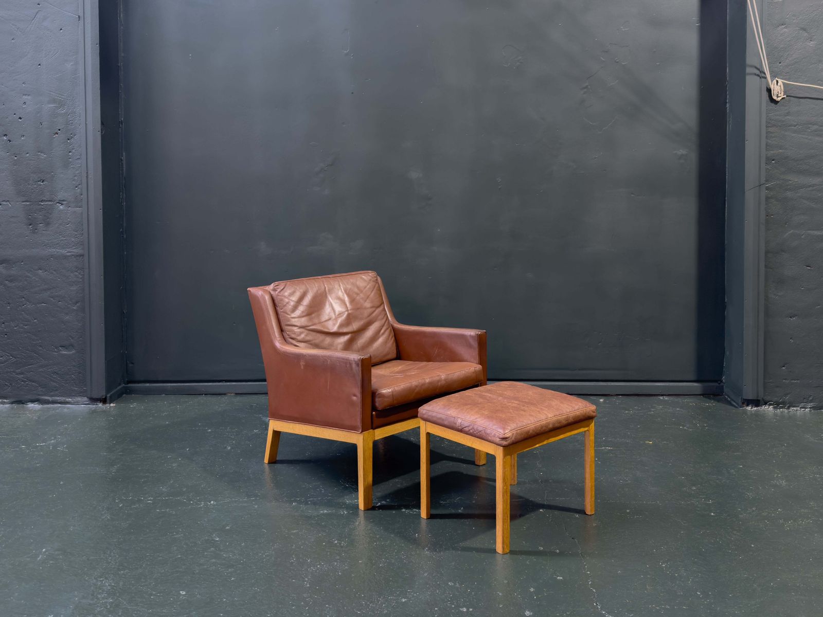 Easy Chair Model 39 And Stool By Kai Lyngfeldt Larsen & Soren Willadsen
