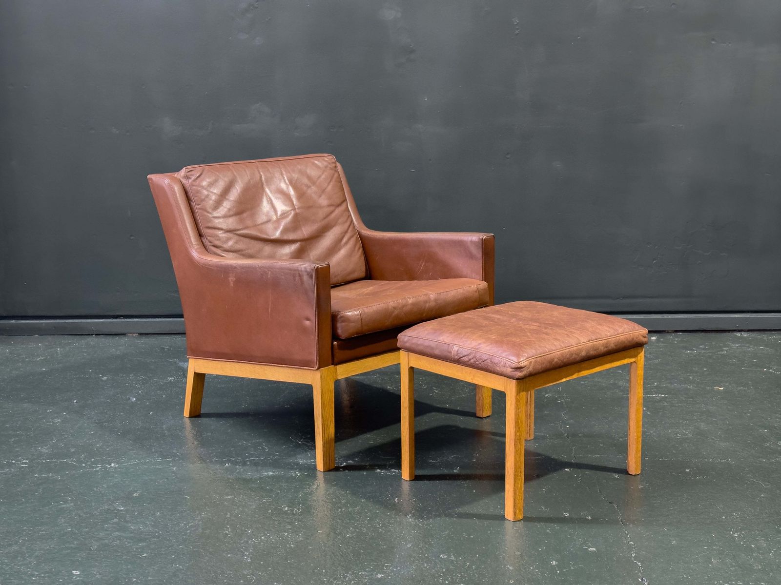 Easy Chair Model 39 And Stool By Kai Lyngfeldt Larsen & Soren Willadsen photo vintage