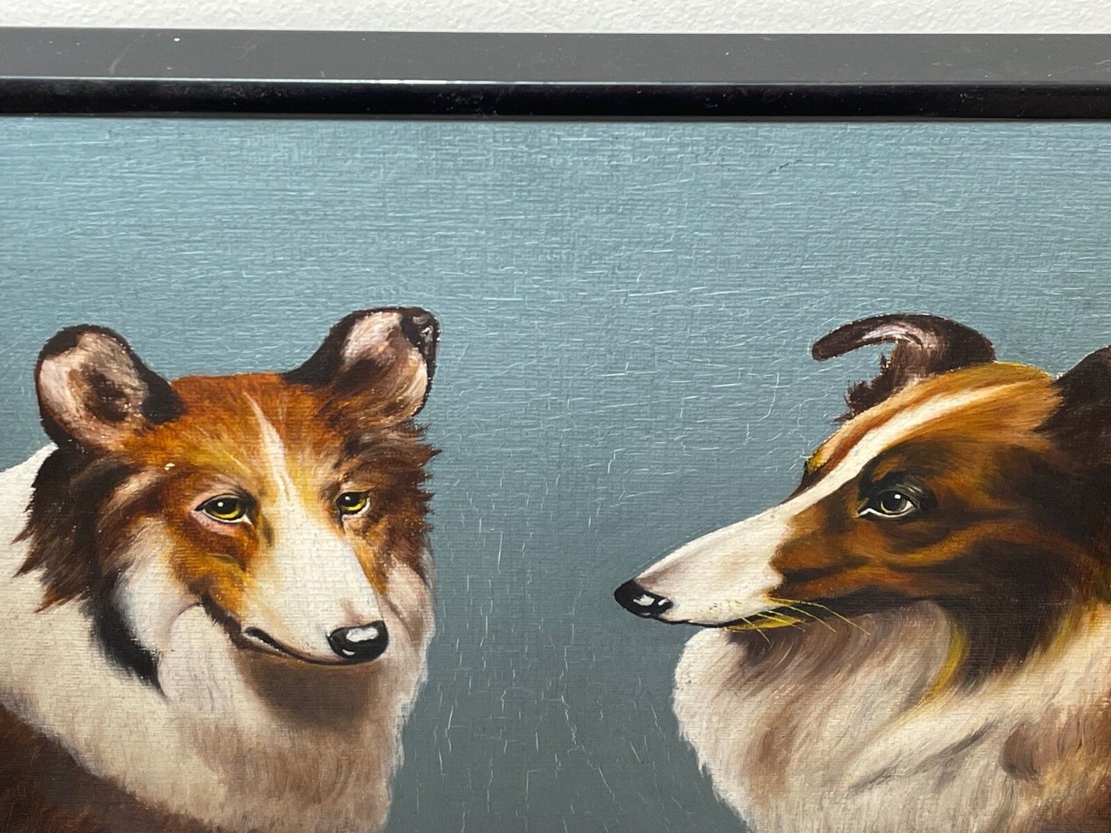 Oil Painting Portrait Scottish Rough Collie Dogs Follower Benedict Angell Hyland photo vintage
