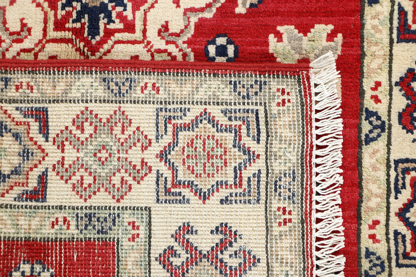 Hand Knotted Afghan Kazak Boho Living Room Bedroom Rug 84 X 131 Cm photo vinterior