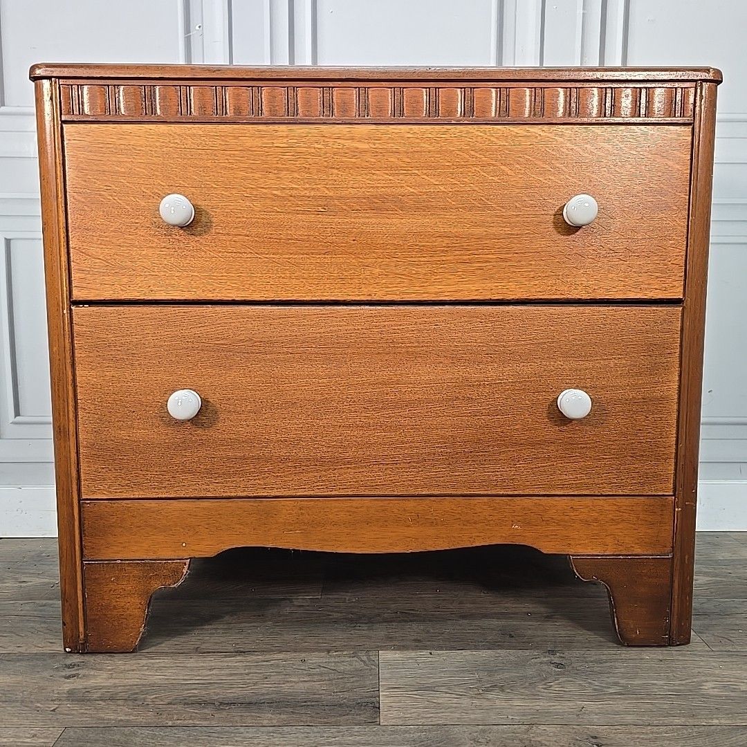photo furniture Retro Chest Of Drawers Vintage Oak Wooden Bedroom Storage Commode Mid Century