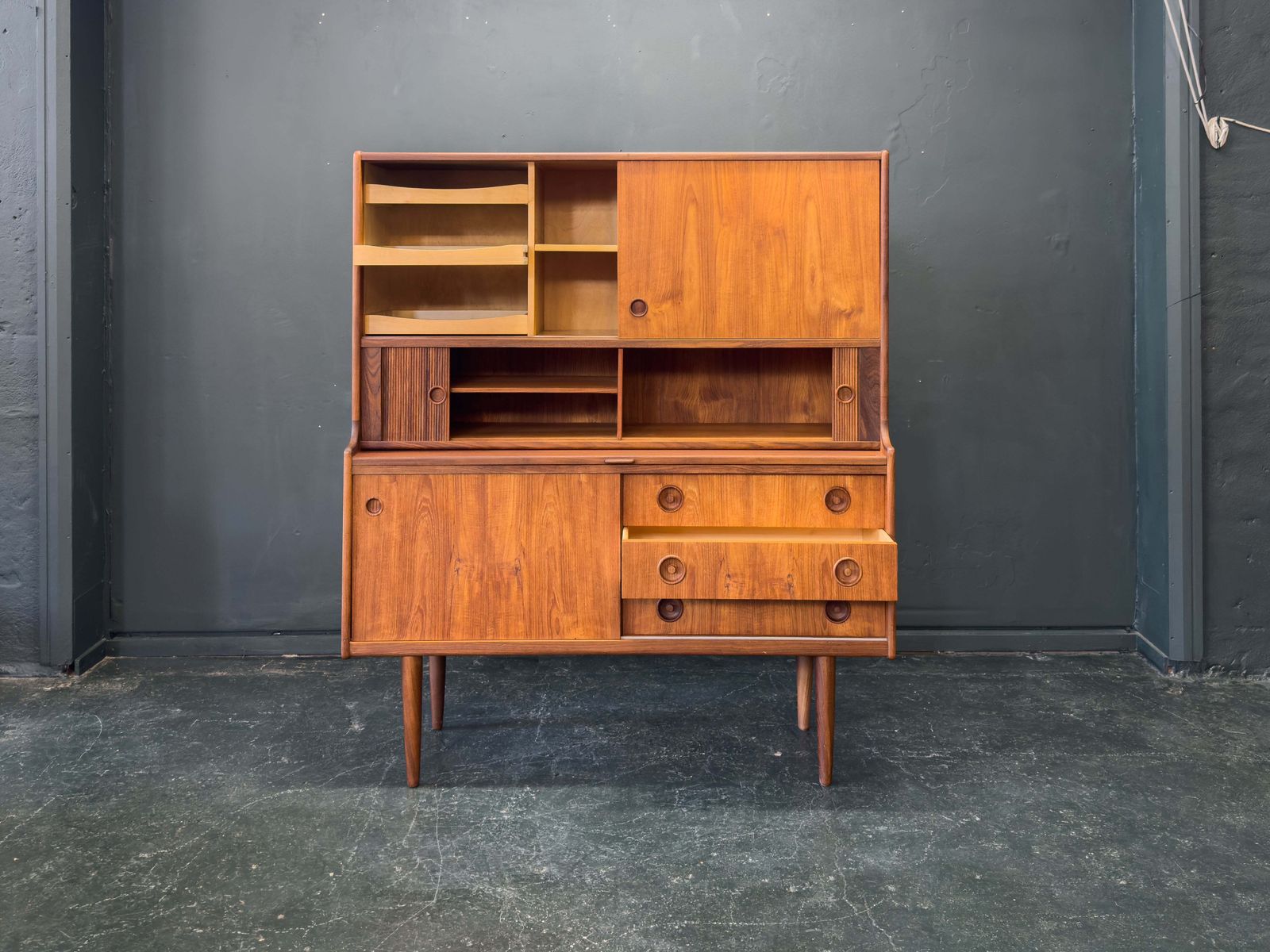 Johannes Andersen Teak High Sideboard For Oy Wilh. Schauman photo Furniture