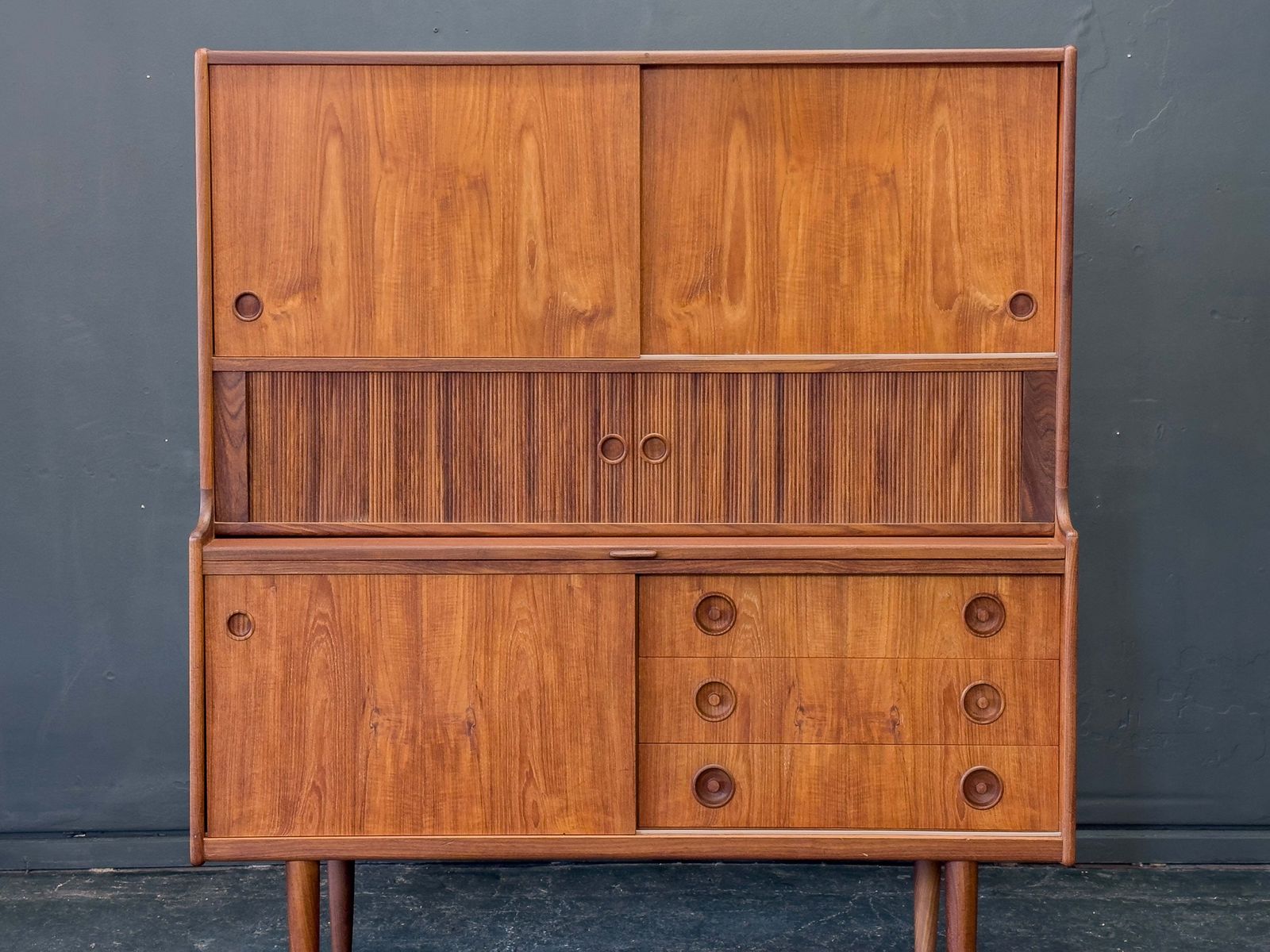 Johannes Andersen Teak High Sideboard For Oy Wilh. Schauman photo buy