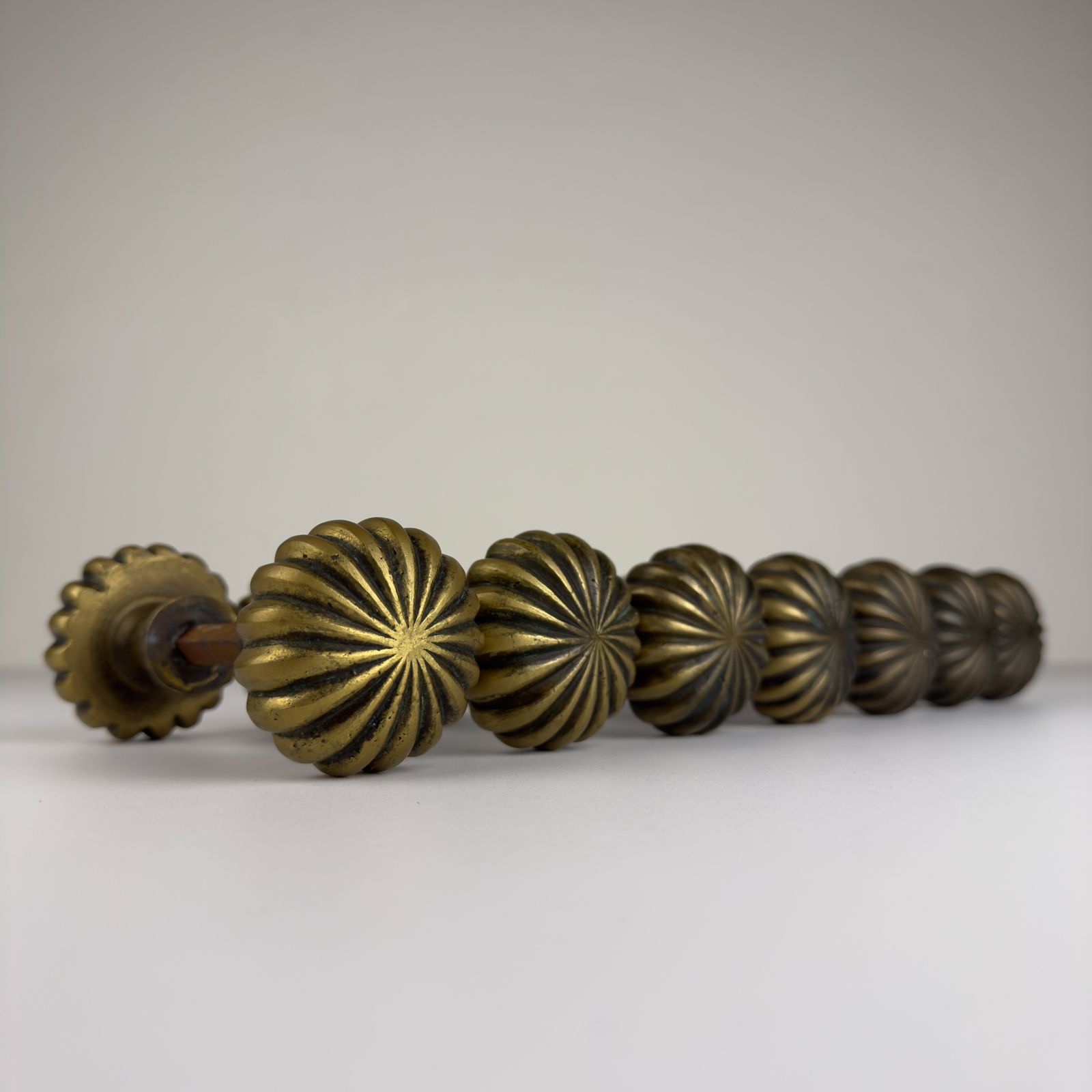 Antique Solid Brass Door Knob, Italy Early 20th Century photo furniture