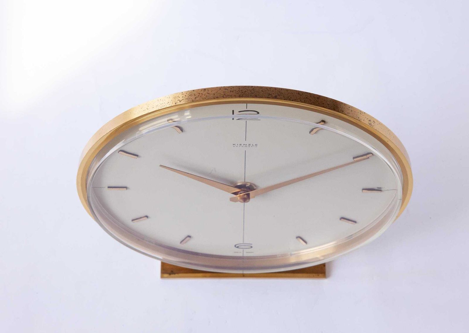 Kienzle bureauklok jaren 1960 – Mid-Century Modern – Messing – Duitsland – Junghans photo 240.0
