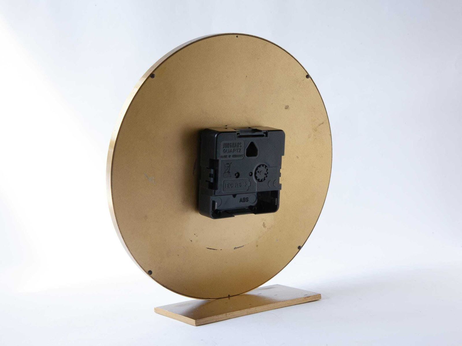 photo furniture 1960s Kienzle Desk Clock Mid Century Modernism Table Atomic Brass Germany Mantel Junghans
