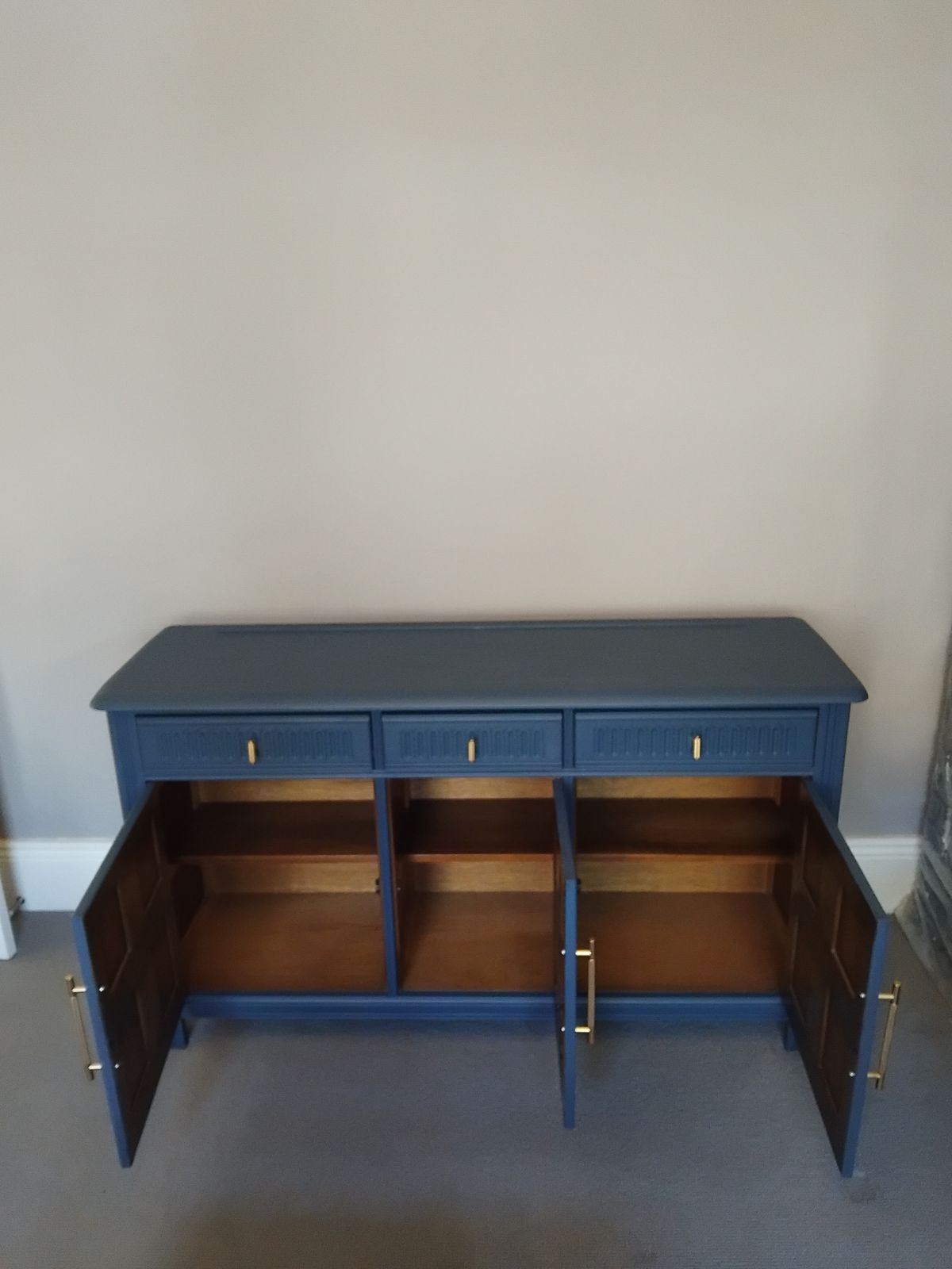 Sideboard Furniture Living Room Blue Quality Upcycled Side Unit photo furniture