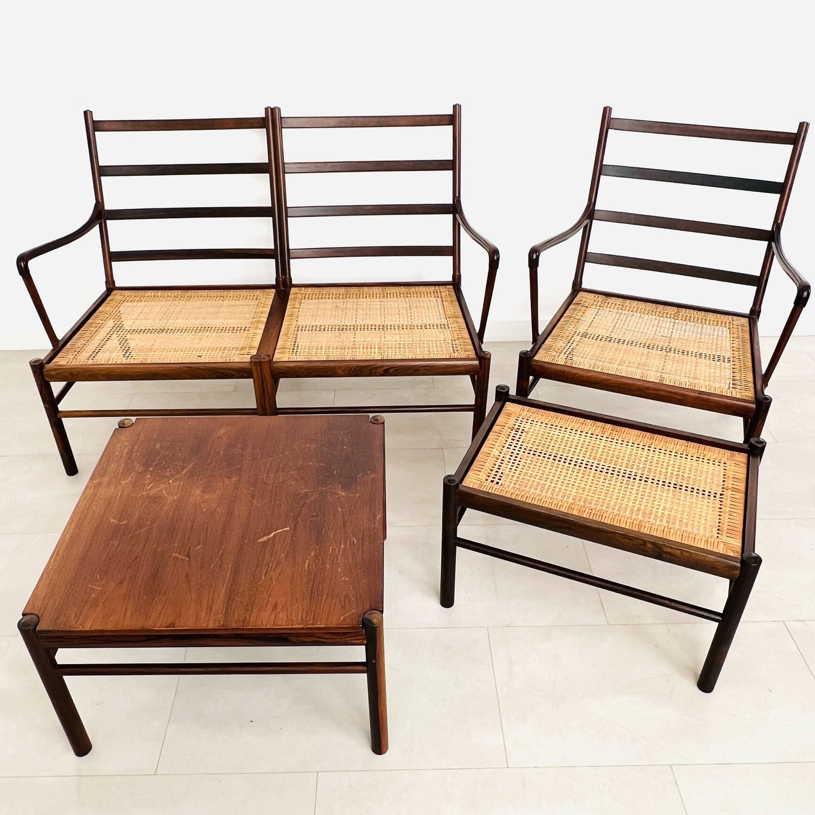 Danish "Colonial" Salon Suite By Ole Wanscher For Poul Jeppersen photo for sale
