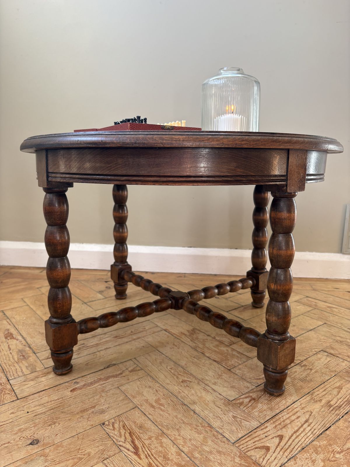 Vintage Bobbin Coffee Table, 1950s photo 395.0