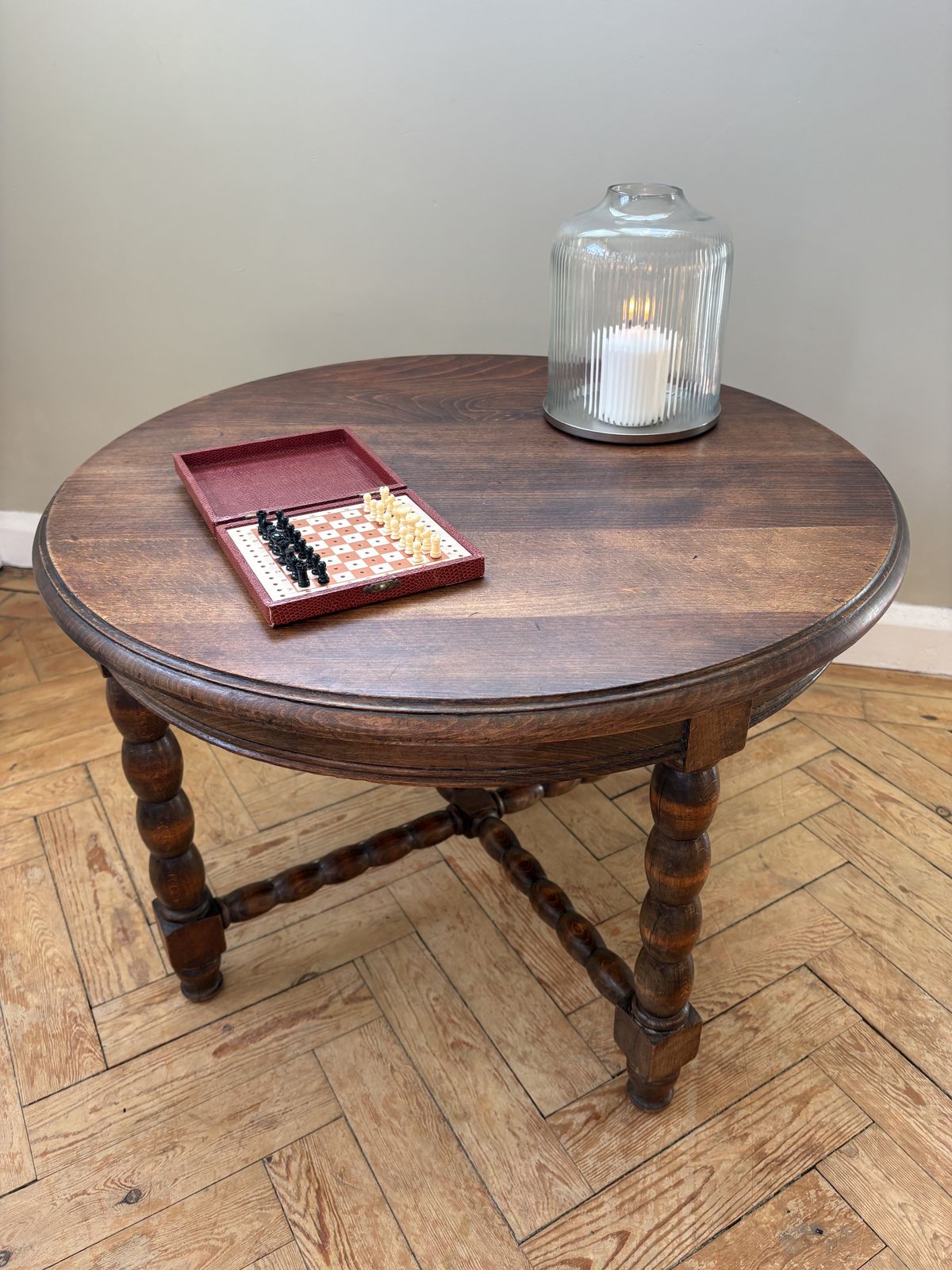 Vintage Bobbin Coffee Table, 1950s photo vinterior