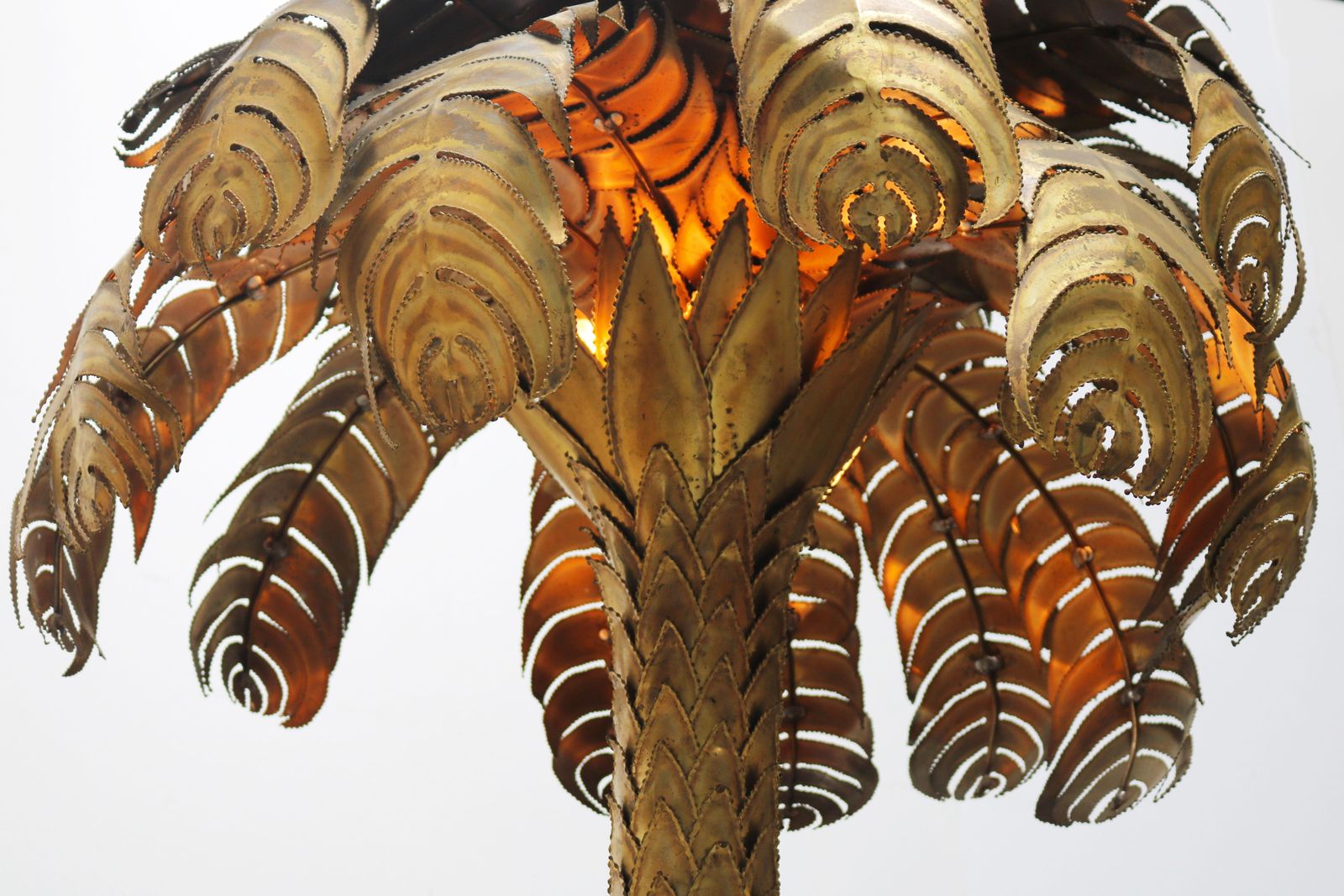 Grand lampadaire Palmier 195 cm, par Christian Techoueyres pour Maison Jansen, 1970 photo furniture