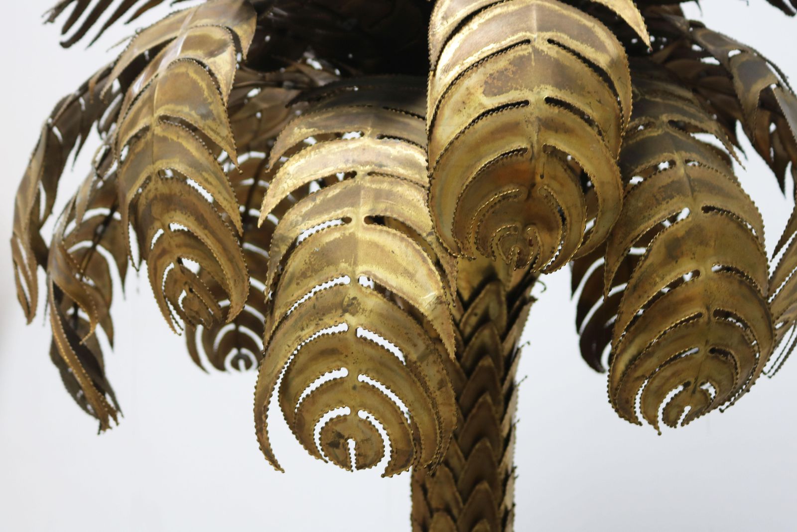 Grand lampadaire Palmier 195 cm, par Christian Techoueyres pour Maison Jansen, 1970 photo vintage