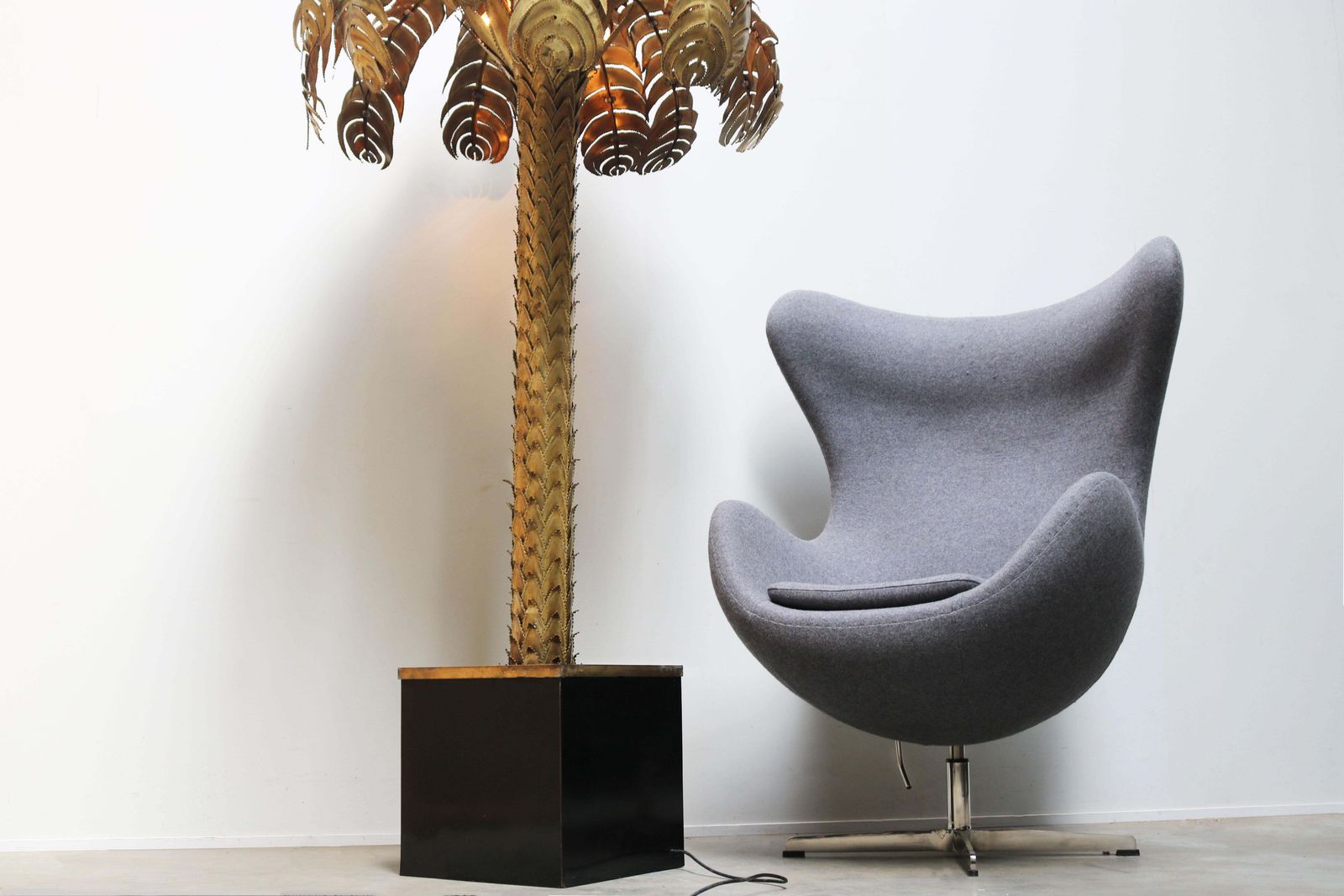 photo furniture Grand lampadaire Palmier 195 cm, par Christian Techoueyres pour Maison Jansen, 1970