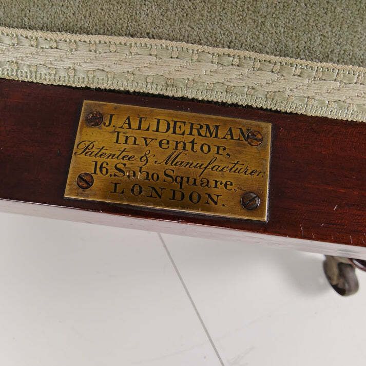 Rare Victorian Adjustable Armchair By J. Alderman  London photo Furniture