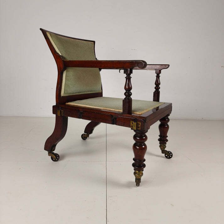 Rare Victorian Adjustable Armchair By J. Alderman  London photo vintage
