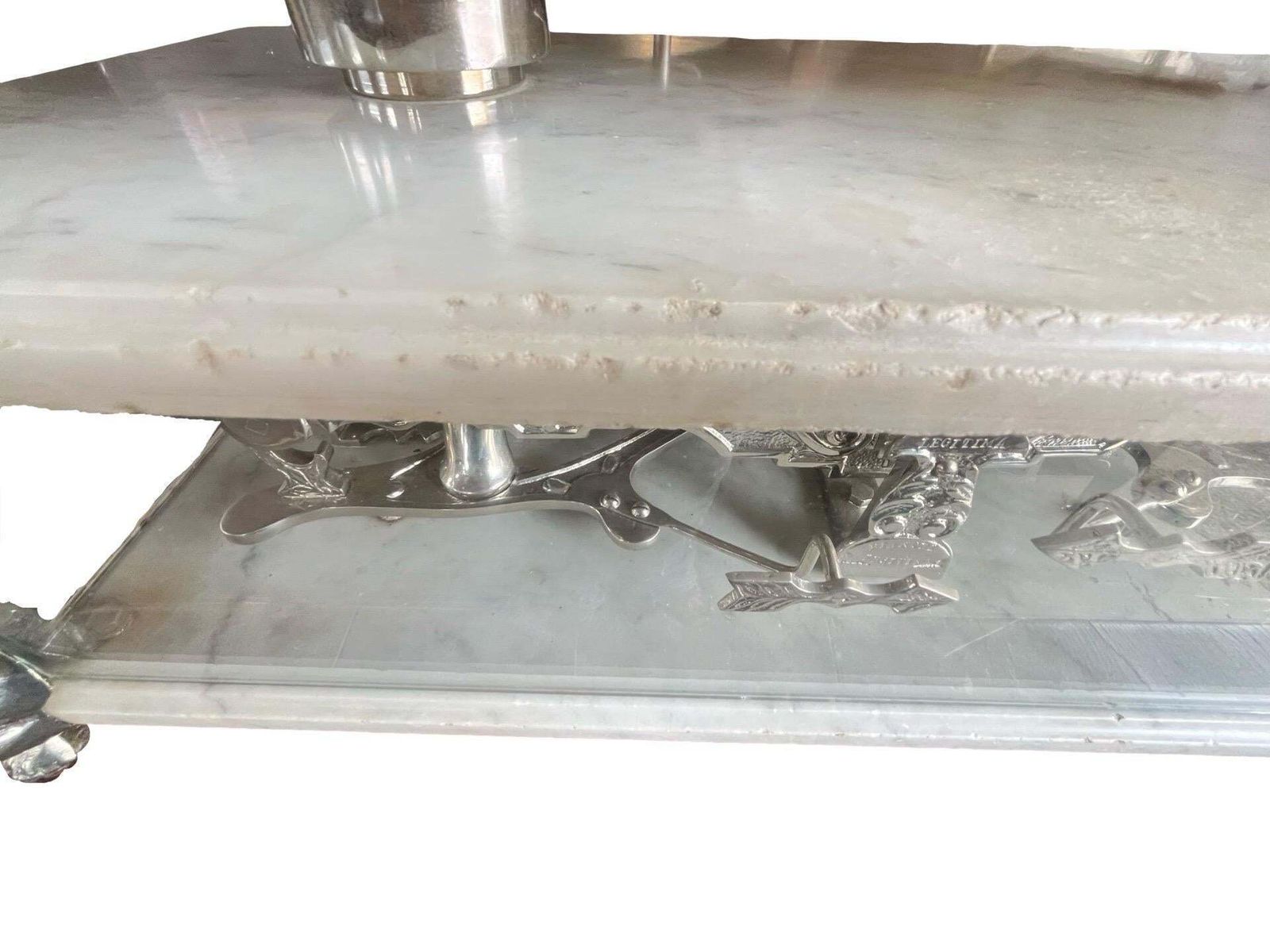 photo vinterior Bianchi Legitima Early 1900s Marble And Glass Balance