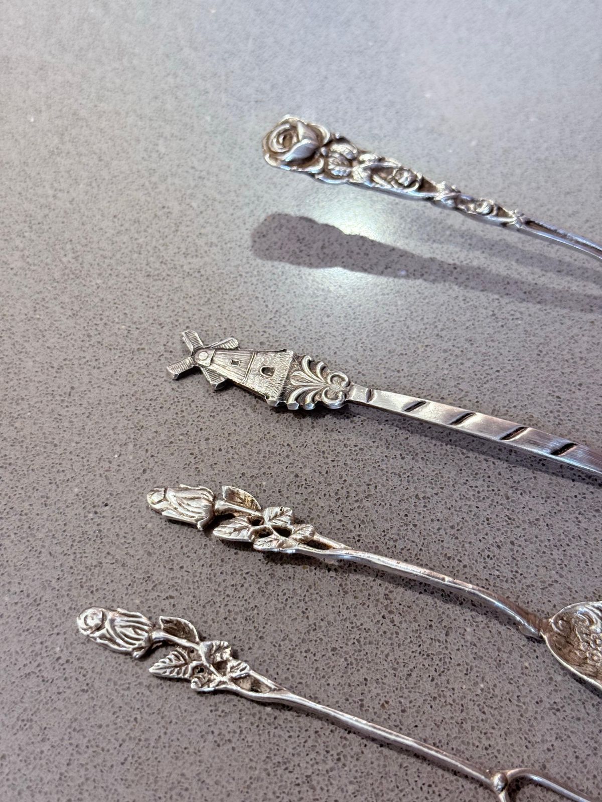Antiek Zweeds Sterling Zilver Hors D'oeuvre & Dessert Serveerset, 1949 photo vintage